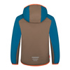 Kurtka ultralekka przejściowa dziecięca dla chłopca/dziewczynki Trollkids Kids Halsafjord Jacket mocca brown/atlantic blue/glow orange (616-822)