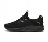 Buty sportowe damskie Puma Softride Aria Wn S Black Gold sneakersy czarne (309823-02)