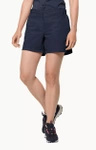 Wyprzedaż - Spodenki na lato damskie Jack Wolfskin Pack & Go Short W Night Blue (1507391_1010)