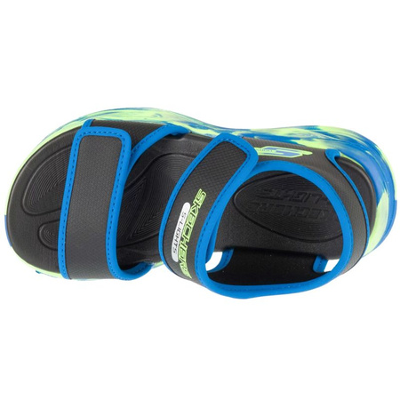 Skechers S-Lights: Sola Glow Sandal - Fusion Brights 407032L-BKBL Czarne 28 (407032L-BKBL)