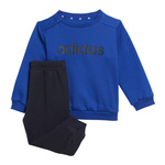 Komplet dresowy dziecięcy adidas Essentials Lineage Jogger Set uniwersalny do codziennego użytku niebiesko-czarmy (IB4768)