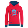 Bluza z kapturem dziecięca dla chłopca/dziewczynki Trollkids Kids Troll Sweater spicy red/dolphin/petrol (138-414)