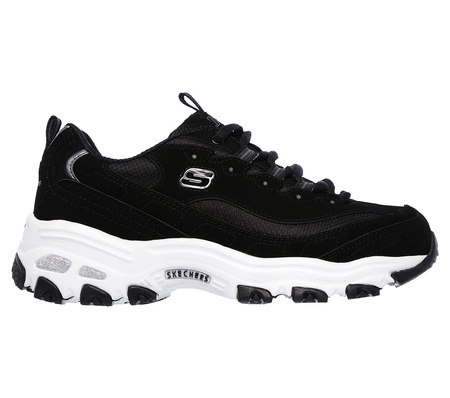 Buty sportowe damskie Skechers D'Lites Biggest Fan czarne (11930-BLK)