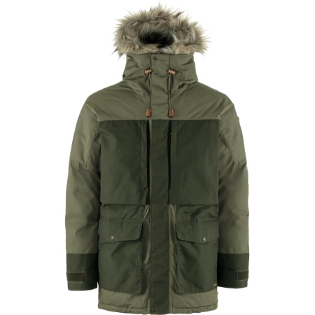 Kurtka puchowa ocieplana męska Fjällräven Polar Expedition Parka M Laurel Green-Deep Forest (F87173-625-662)