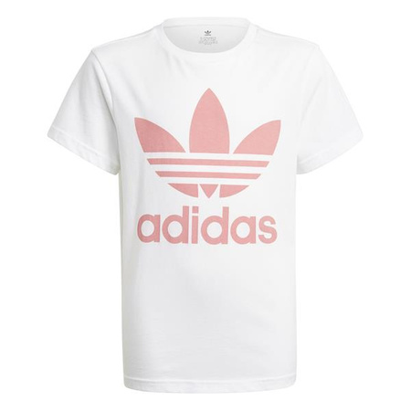 Adidas Originals TREFOIL TEE Dziewczęcy T-shirt Biały (GN8213)