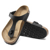 Japonki damskie/męskie Birkenstock Gizeh Birko-Flor Black skórzane regular szerokie (0043691)