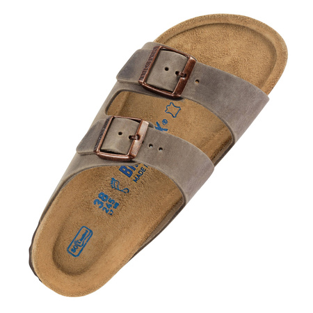 Klapki Birkenstock Arizona Soft Footbed Oiled Leather Tabacco Brown regular szerokie damskie/męskie (0552811)