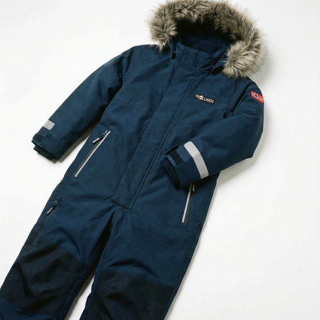 Kombinezon śnieżny zimowy dziecięcy Trollkids Kids Kirkenes Snowsuit sportowy czarny (387-100)