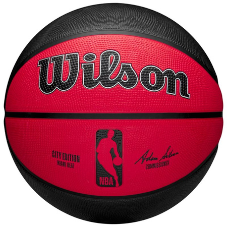 Piłka do koszykówki Wilson NBA Team City Edition Miami Heat (WZ4024216XB)