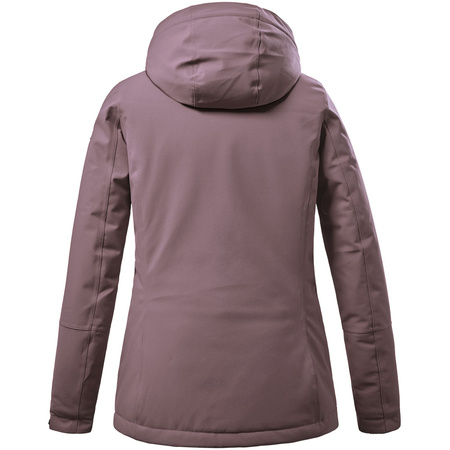 Wyprzedaż - Kurtka zimowa z kapturem damska Killtec KOW 140 parka techniczna outdoorowa różowa (37411/523)