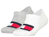 Skarpetki unisex Tommy Hilfiger TH KIDS FOOTIE 2P białe (701223779001)