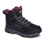 Buty zimowe damskie Smartstep Lee Cooper Black/Fuxia wodoodporne trekkingowe czarne (LCJ-23-01-2020LA)