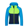 Kurtka przejściowa polarowa dziecięca dla chłopca/dziewczynki Trollkids Kids Sirdal Jacket vivid blue/cool lime (372-177)