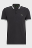 Koszulka Polo męska BOSS Paddy Charcoal regular fit czarna (50469055-016)