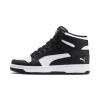 Sneakersy sportowe wysokie Puma Rebound Layup Mid Junior Big Kids klasyczne czarno-białe (370486-01)