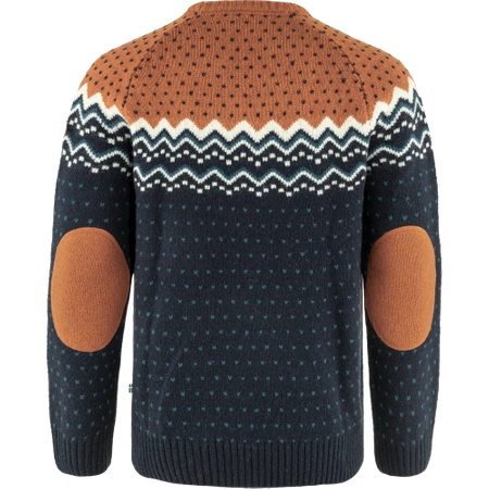 Sweter męski Fjällräven Övik Knit Sweater M Dark Navy-Terracotta Brown (F81829-555-243)