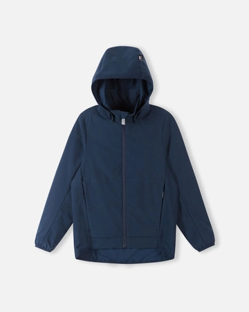 Wyprzedaż - Kurtka przejściowa dla dziewczynki/chłopca Reima Jacket Turvaisa Navy anti-bite granatowa (5100193A-6980)