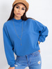 Wyprzedaż - Niebieska bawełniana bluza basic (RV-BL-5185.73P)