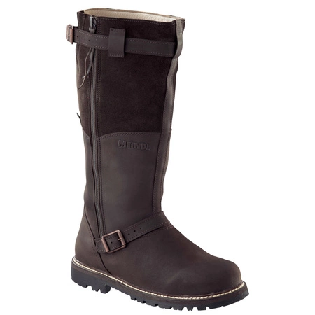 Wyprzedaż - Buty zimowe męskie Meindl Kiruna GTX z ocieplaną wełną jagnięcą Gore-Tex nieprzemakalne skórzane brązowe (7730/39)