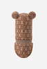 Wyprzedaż - Kominiarka Reima Balaclava Kuuraan Cinnamon brown Toddler z wełny merynosów brązowa (5300214A-1491)
