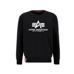 Bluza dresowa męska Alpha Industries Basic Sweater nierozpinana czarna (178302-03)