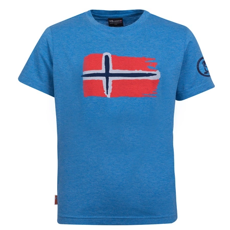 Koszulka szybkoschnąca z filtrem UPF30+ dziecięca dla chłopca/dziewczynki Trollkids Kids Oslo T medium blue (113-117)