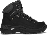 Buty trekkingowe damskie czarne Lowa RENEGADE GTX MID Ws Gore-Tex wodoodporne tiefschwarz (320945 0998)