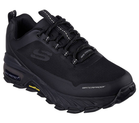 Sneakersy trekkingowe męskie Skechers Max Protect Fast Track buty sportowe outdoorowe czarne (237304-BBK)