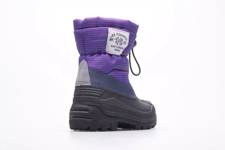 Śniegowce dziecięce LEE COOPER purple buty na zimę ocieplane ze ściągaczem fioletowe (LCJ-21-44-0526K)