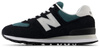 Sneakersy męskie/damskie New Balance 574 ze skóry zamszowej buty sportowe zielone (U574MGH)