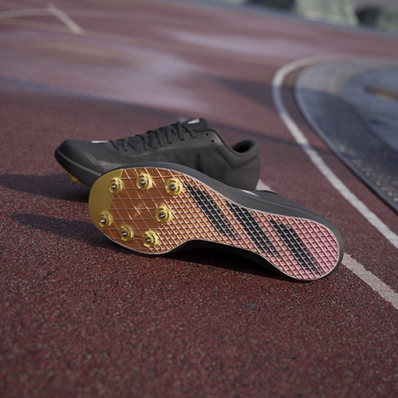 Kolce do biegania adidas Adizero Long Jump U Czarno-Pomarańczowe (ID0300)