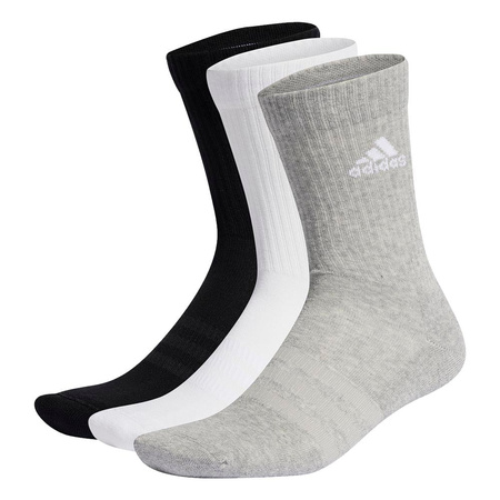 Skarpety adidas Crew Socks 3 Pairs U Czarno-Szare (IC1311)