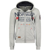 Bluza z kapturem męska Geographical Norway Gafont Men 007 dresowa szara (WW6208H/GN/Blended Grey)