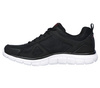 Buty treningowe męskie Skechers Track sneakersy czarno-białe (52631-BKRD)