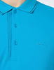 Koszulka Polo męska BOSS Paule 4 Turquoise/Aqua bawełniana slim fit turkusowa (50506195-442)