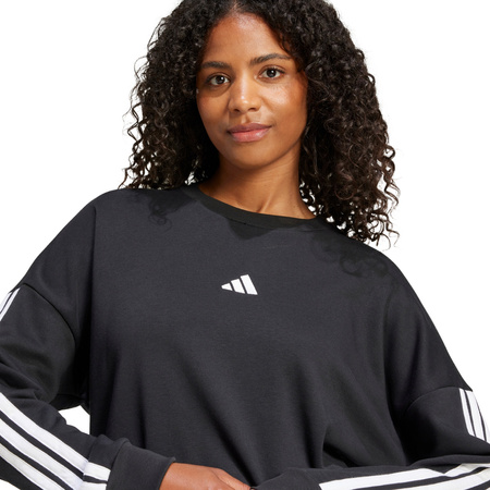 Bluza damska adidas Essentials 3-Stripes French Terry czarna (JE0016)