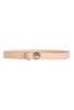 Wyprzedaż - Skórzany pasek z klamrą Pinko TAMBORIL H3 BELT 102820-A158 różowy (2.5 cm)