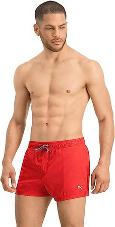 Spodenki plażowe męskie kąpielowe Puma Swim Men Short Length Swim Shorts 1P czerwone (907658-02)