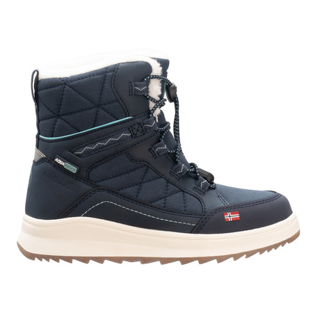 Buty zimowe dziewczęce Trollkids Girls Arendal Winter Boots XT wodoodporne granatowe (671-100)