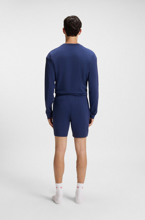 Spodenki męskie do spania Hugo Loungewear Laze AZZURRO (50525247-409)