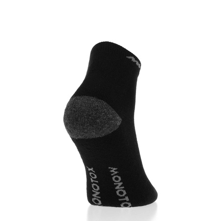 Wyprzedaż - Skarpety damskie/męskie czarne Monotox Basics Ankle Socks Active Cushion Black 2-Pack (SKS20ZKWB)