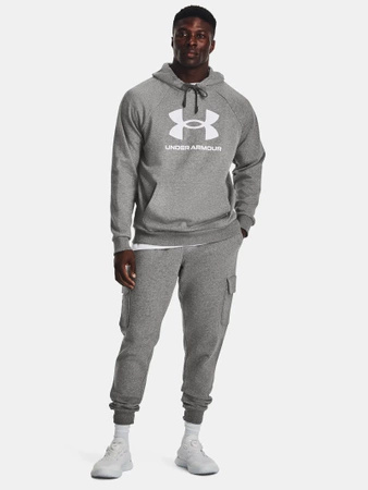 Bluza z kapturem męska UNDER ARMOUR Rival Fleece Logo szara (1379758-025)