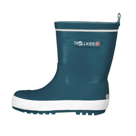 Kalosze dziecięce dla chłopca/dziewczynki Trollkids Kids Lysefjord Rubber Boots teal (471-326)