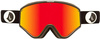 Gogle snowboardowe damskie/męskie Volcom Yae sportowe narciarskie ochrona UV czerwone (VG0722300)