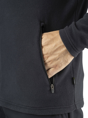 Wyprzedaż - Bluza polarowa męska Viking Tesero Man czarna rozpinana trekkingowa (740/24/4342/0900)