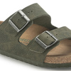 Klapki Birkenstock Arizona Vegan damskie/męskie Microfaser Regular na szeroką stopę zielone (1024550)