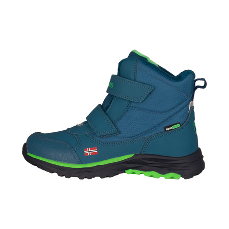 Śniegowce dziecięce Trollkids Kids Hafjell Winter Boots buty zimowe wodoodporne niebieskie (264-104)