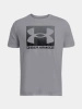 Koszulka sportowa męska Under Armour UA Boxed Sports t-shirt treningowy szary (1386793-011)