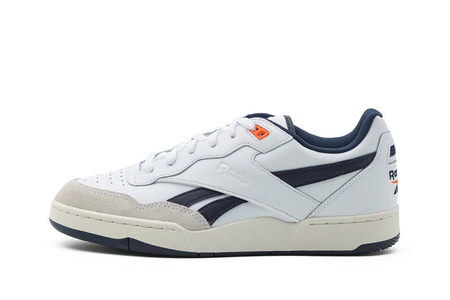 Sneakersy męskie skórzane Reebok BB 4000 II Basketball Ftwr White Vector Navy (IE6832)