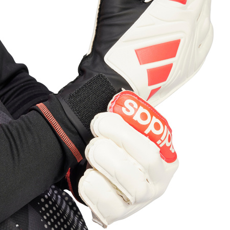Rękawice bramkarskie adidas Copa Club Goalkeeper biało-pomarańczowe (JH3789)
